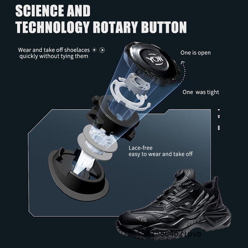 S1 Chaussures de sécurité pour hommes avec boucle rotative