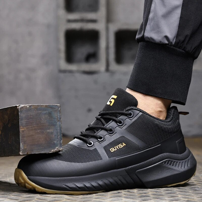 Chaussures d'électricien pour hommes, bout en acier, semelle intercalaire en Kevlar, anti-perforation avec isolation 10KV